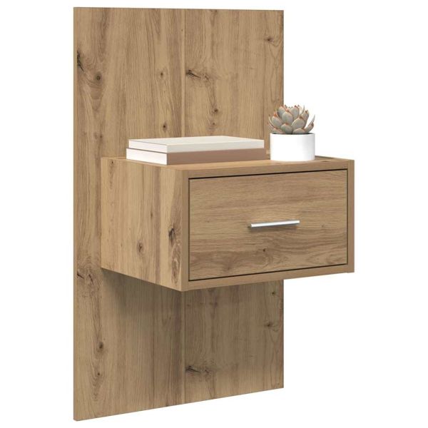 Нощен шкаф 2 pcs Дъб 50 x 32,5 x 80 см Инженерно дърво