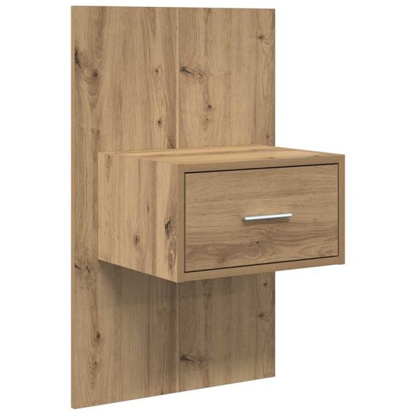 Нощен шкаф 2 pcs Дъб 50 x 32,5 x 80 см Инженерно дърво