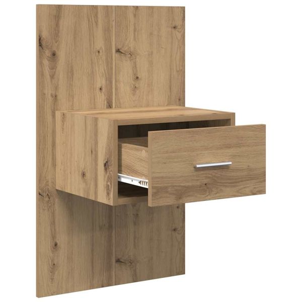 Нощен шкаф 2 pcs Дъб 50 x 32,5 x 80 см Инженерно дърво