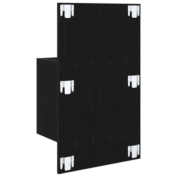 Нощен шкаф 2 pcs Черния дъб 50 x 32,5 x 80 см Инженерно дърво