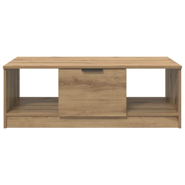 Масичка за кафе с чекмедже Дъб 102 x 50 x 36 см Инженерно дърво