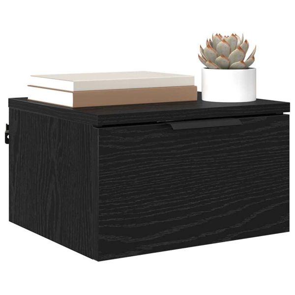 Нощен шкаф 2 pcs Черния дъб 34 x 30 x 20 см Инженерно дърво