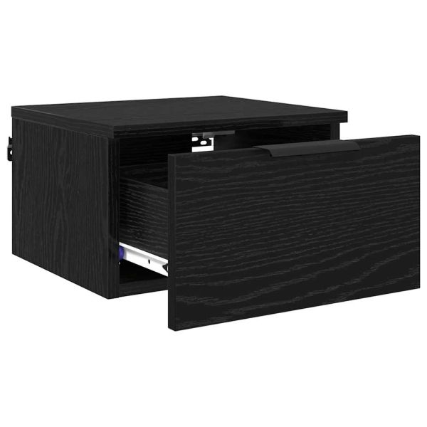 Нощен шкаф 2 pcs Черния дъб 34 x 30 x 20 см Инженерно дърво