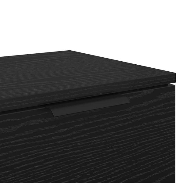 Нощен шкаф 2 pcs Черния дъб 34 x 30 x 20 см Инженерно дърво