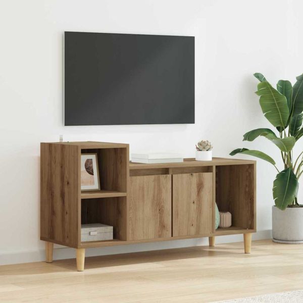 ТВ шкаф Дъб 100 x 35 x 55 см Инженерно дърво