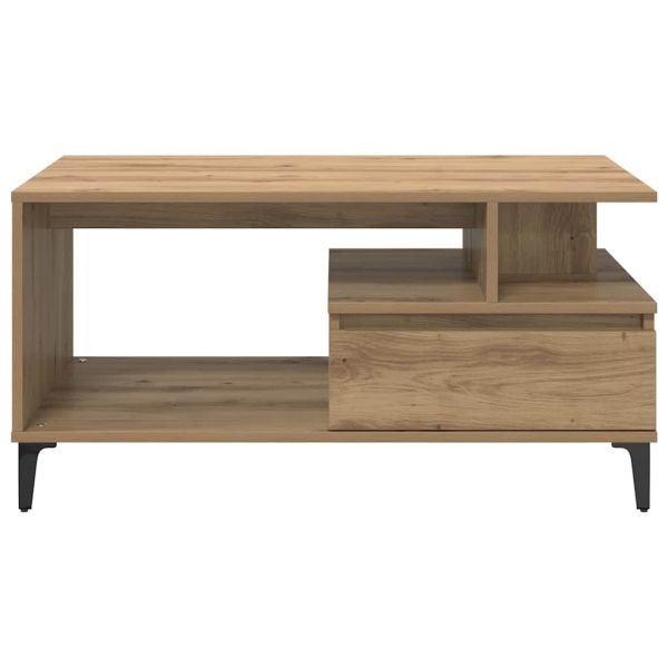 Масичка за кафе с чекмедже Дъб 90 x 49 x 45 см Инженерно дърво