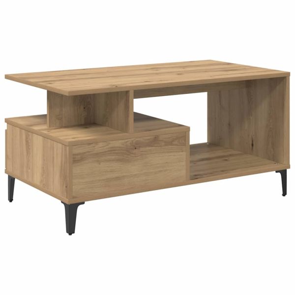 Масичка за кафе с чекмедже Дъб 90 x 49 x 45 см Инженерно дърво