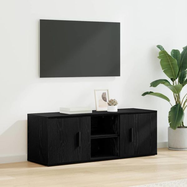 ТВ шкаф Черния дъб 100 x 31,5 x 35 см Инженерно дърво