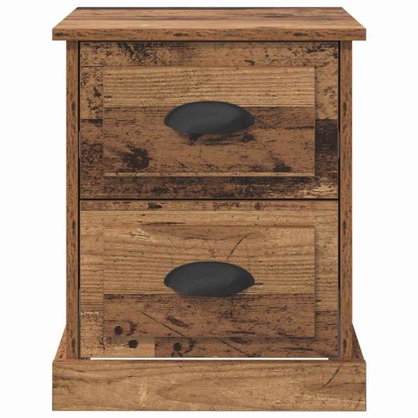 Нощен шкаф 2 pcs Старо дърво 39 x 39 x 47.5 см Инженерно дърво