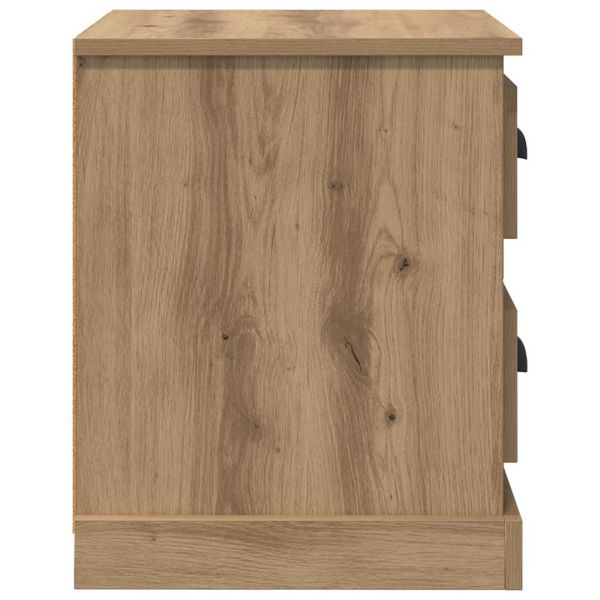 Нощен шкаф 2 pcs Дъб 39 x 39 x 47.5 см Инженерно дърво