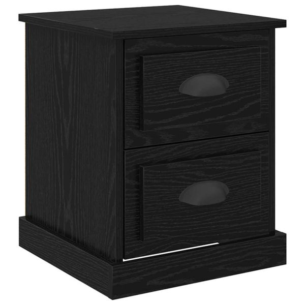 Нощен шкаф 2 pcs Черния дъб 39 x 39 x 47.5 см Инженерно дърво