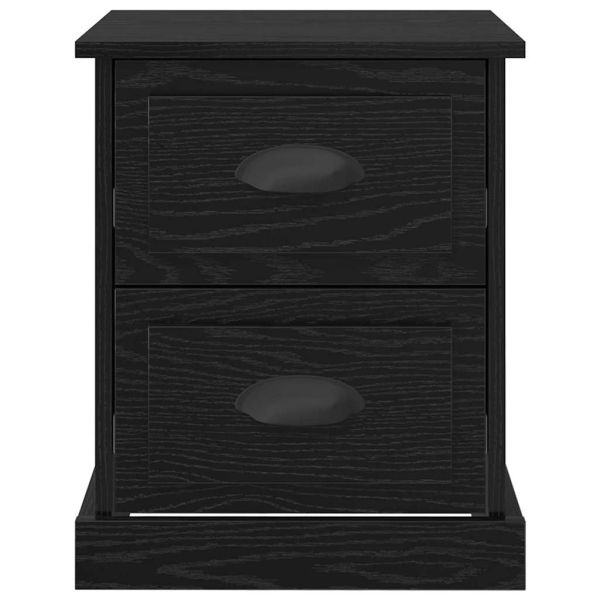 Нощен шкаф 2 pcs Черния дъб 39 x 39 x 47.5 см Инженерно дърво