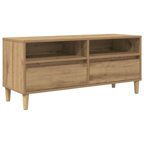 ТВ шкаф с чекмедже Дъб 100 x 34,5 x 44,5 см Инженерно дърво