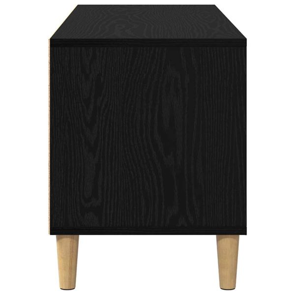 ТВ шкаф Черния дъб 100 x 34,5 x 44,5 см Инженерно дърво