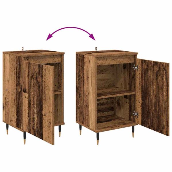 Служебен шкаф 2 pcs Старо дърво 40 x 35 x 70 см