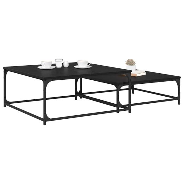 Масичка за кафе 2 pcs Черния дъб Инженерно дърво