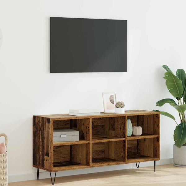 ТВ шкаф Старо дърво 103,5 x 30 x 50 см Инженерно дърво