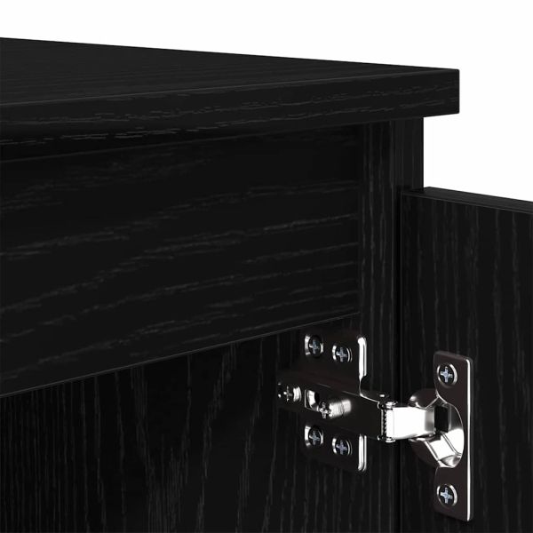 ТВ шкаф Черния дъб 104 x 35 x 50 см Инженерно дърво