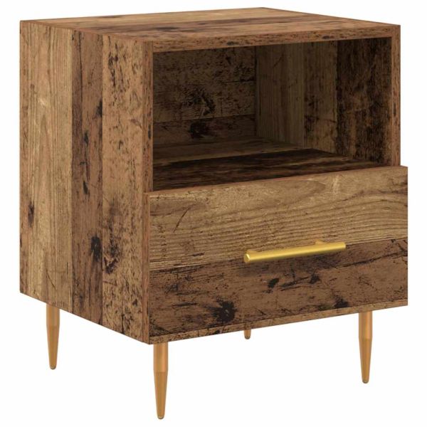 Нощно шкафче Кафяво 40 x 35 x 47,5 см Инженерно дърво