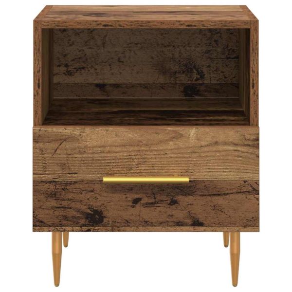 Нощно шкафче Кафяво 40 x 35 x 47,5 см Инженерно дърво