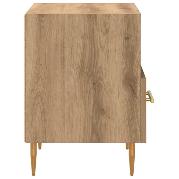 Нощно шкафче 2 pcs Кафяво 40 x 35 x 47,5 см Инженерно дърво