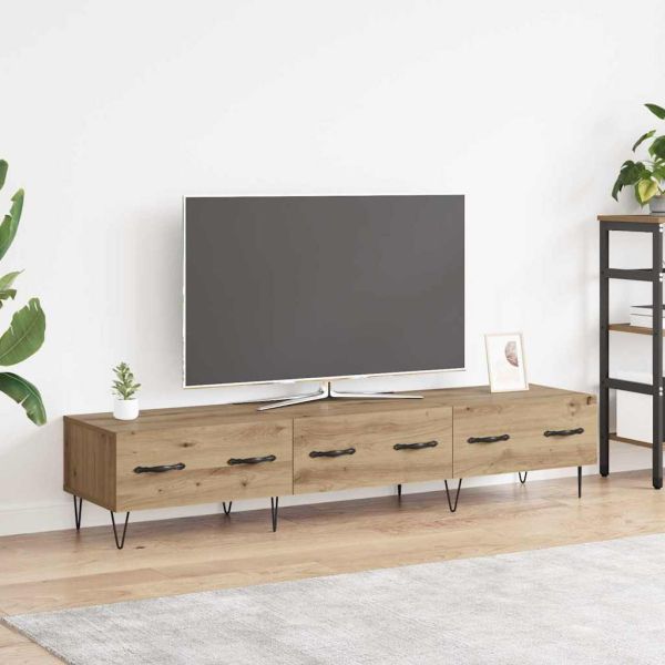 ТВ шкаф с чекмедже дъб артизан 150 x 36 x 30 см Инженерно дърво