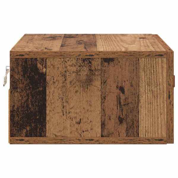 Стенен шкаф за нощно шкафче Старо дърво 35 x 35 x 20 см