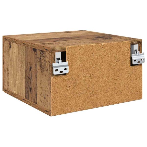 Стенен шкаф за нощно шкафче Старо дърво 35 x 35 x 20 см