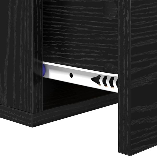Стенен шкаф за нощно шкафче Черния дъб 35 x 35 x 20 см
