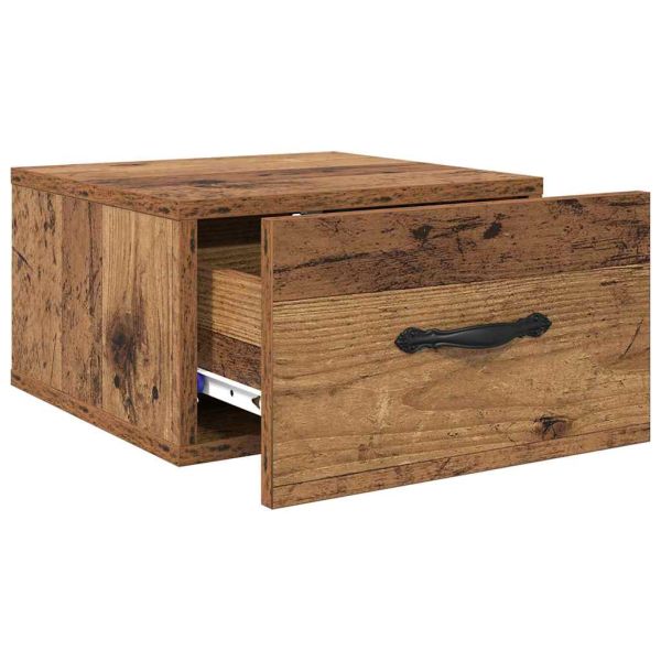 Нощен шкаф 2 pcs Старо дърво 35 x 35 x 20 см Инженерно дърво