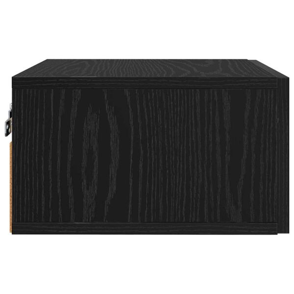 Нощен шкаф 2 pcs Черен дъб 35 x 35 x 20 см Инженерно дърво