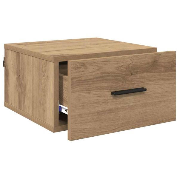 Нощен шкаф 2 pcs дъб артизан 35 x 35 x 20 см Инженерно дърво