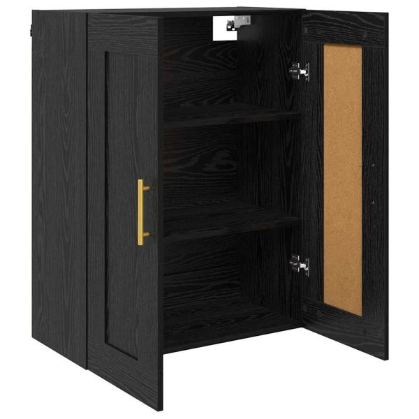 Стенен шкаф Черния дъб 69,5 x 34 x 90 см Инженерно дърво