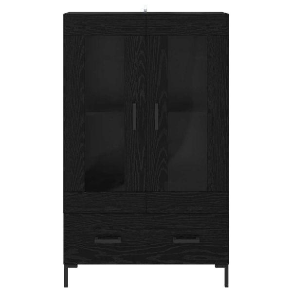 Висок шкаф Черния дъб 69,5 x 31 x 115 см Инженерно дърво