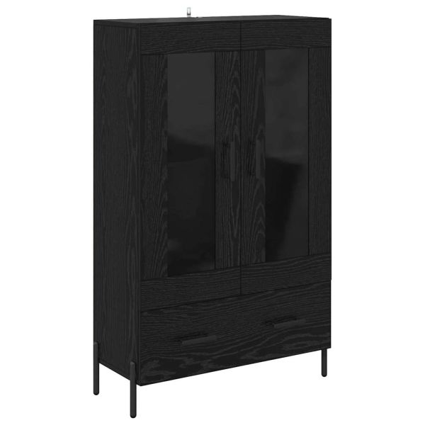 Висок шкаф Corona Черния дъб 69,5 x 31 x 115 см Инженерно дърво