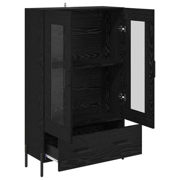 Висок шкаф Corona Черния дъб 69,5 x 31 x 115 см Инженерно дърво