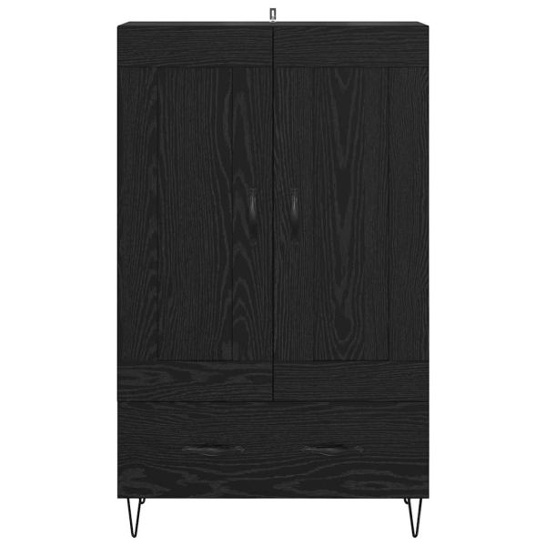 Висок шкаф Черния дъб 69,5 x 31 x 115 см Инженерно дърво