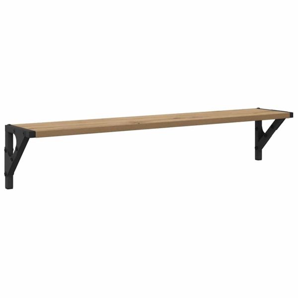 Стени за рафтове 2 pcs Дъб 80 x 15 x 15,5 cm Инженерно дърво