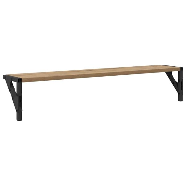 Стени за рафтове 2 pcs Дъб 80 x 15 x 15,5 cm Инженерно дърво