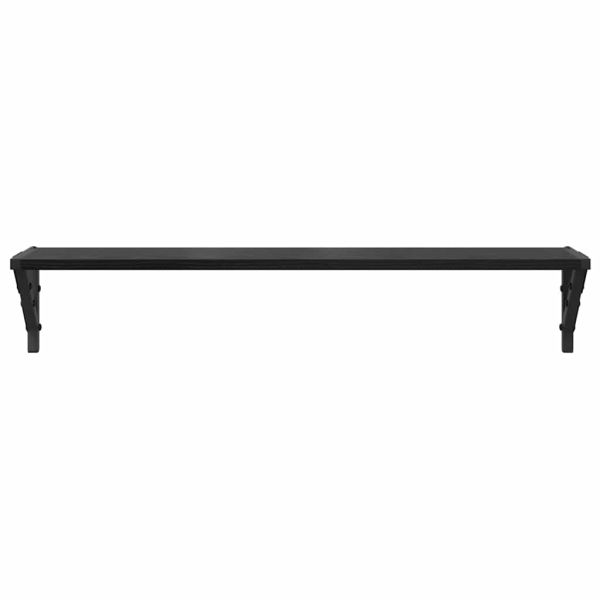 Стени за рафтове с рафт 2 pcs Черния дъб 80 x 15 x 15,5 cm