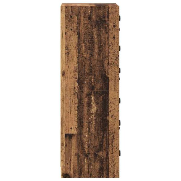 Висок шкаф Старо дърво 35 x 37 x 109 см Инженерно дърво