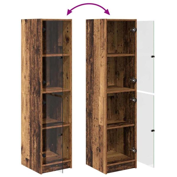 Висок шкаф Старо дърво 35 x 37 x 142 см Инженерно дърво