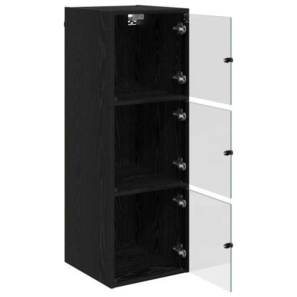 Стенен шкаф Черния дъб 35 x 37 x 102 см Инженерно дърво