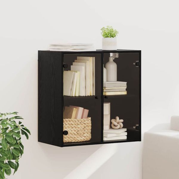 Стенен шкаф Черния дъб 68 x 37 x 68,5 см Инженерно дърво