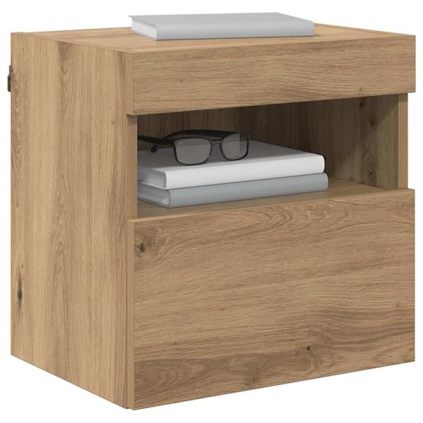 Кабинети за телевизор на стената 2 pcs Дъб 40 x 30 x 40 см