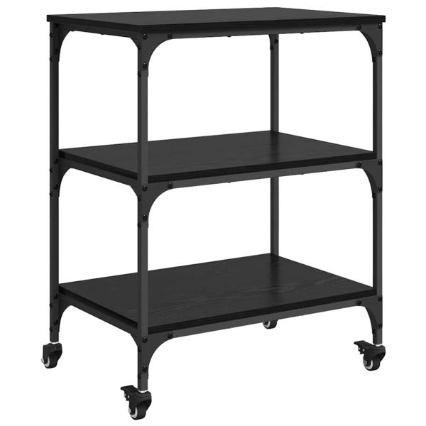 Кухненска количка Черния дъб 60 x 41 x 76 см Инженерно дърво