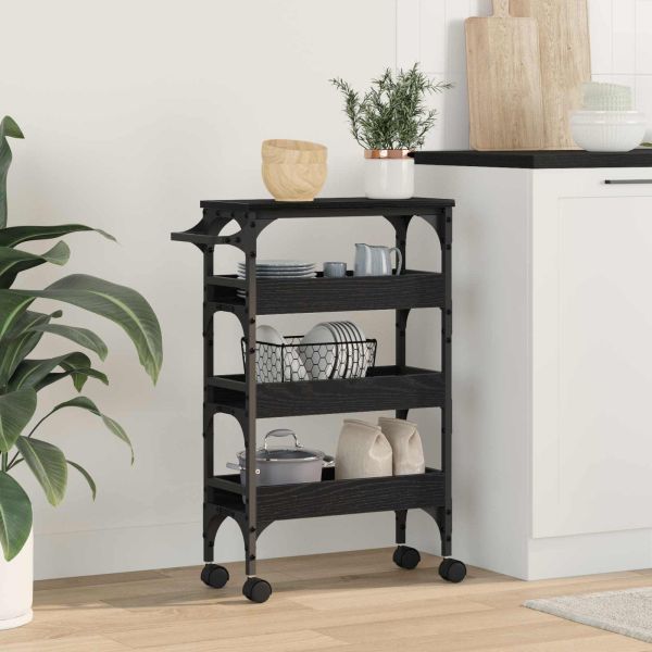 Кухненска количка Черния дъб 53 x 20 x 76 см Инженерно дърво