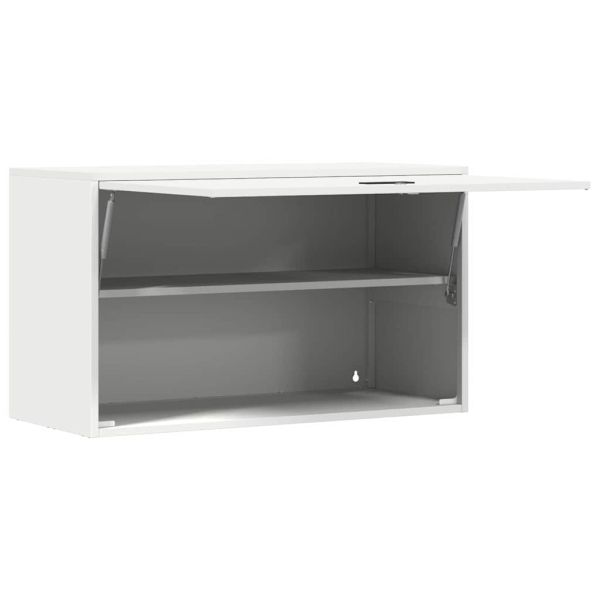 Стенен шкаф за гараж Бяло 90 x 40 x 53 см