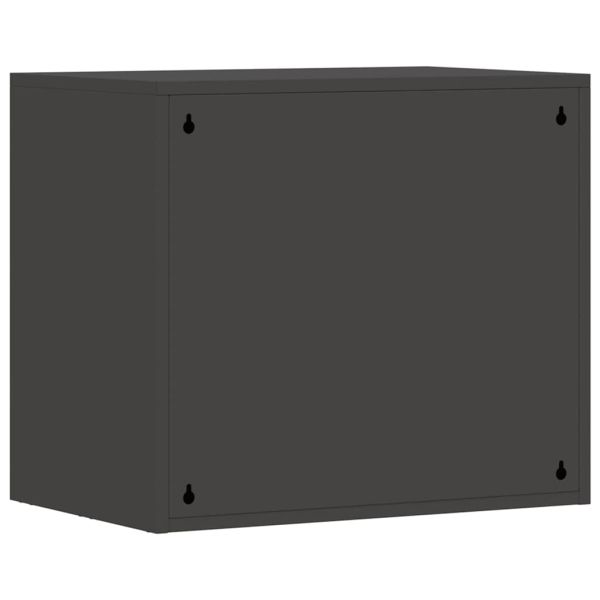 Стенен шкаф за гараж Черно 60 x 40 x 53 см