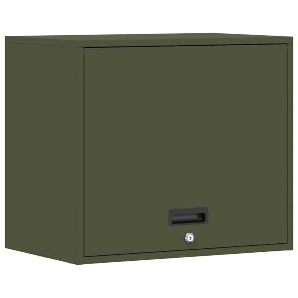 Стенен шкаф за гараж Маслиненозелен 60 x 40 x 53 см